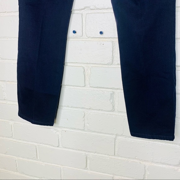 Tory Burch Skinny Jean Navy Blue Stretchy High Rise Pants Women 25 Size 2 - Picture 5 of 10